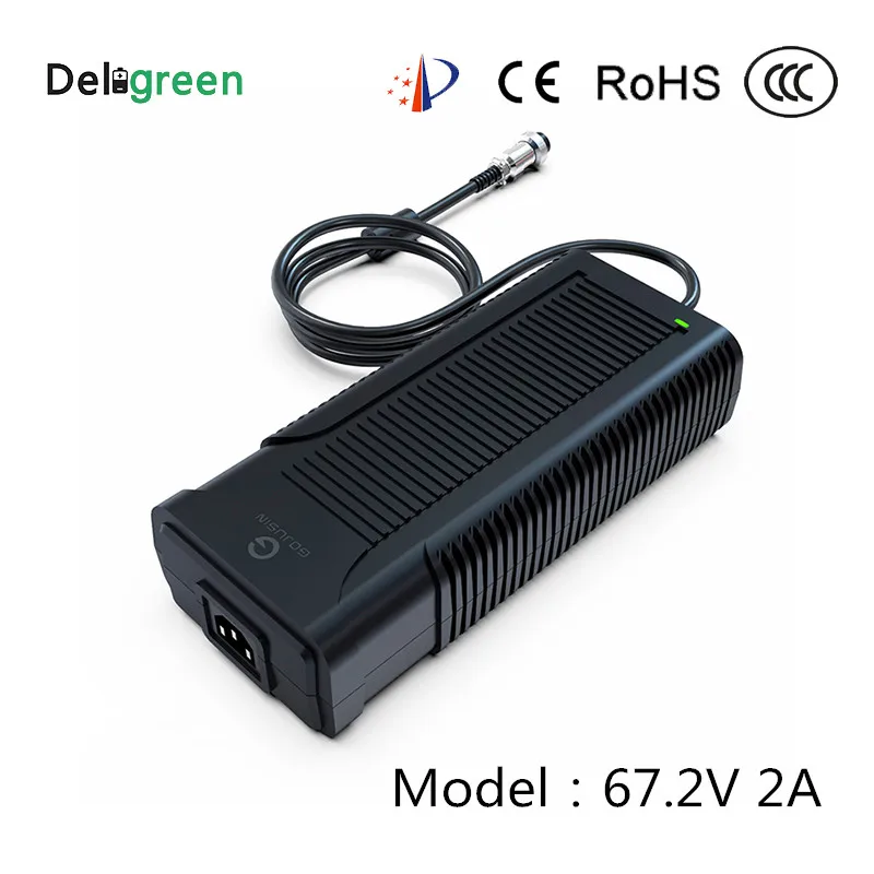 

16S 67.2V 2A lithium li-ion battery charger 18650 charger for Smart Balance Wheel Skateboard ebike