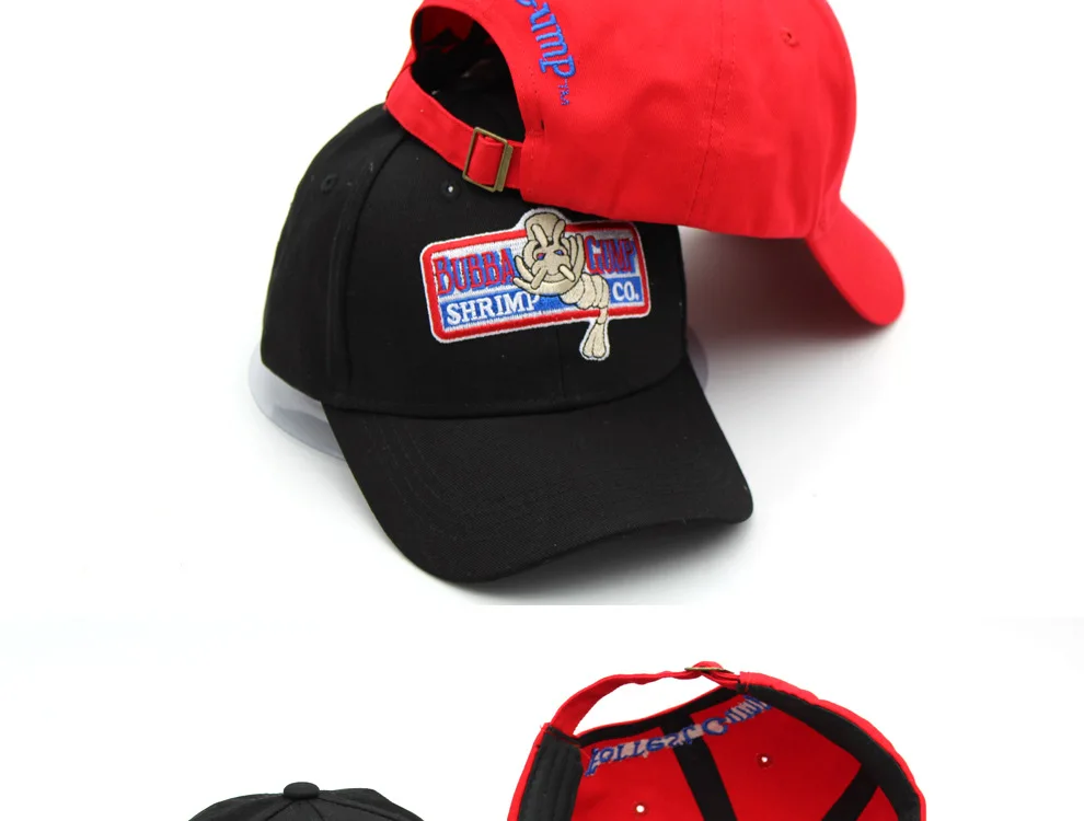 994 Bubba Gump креветки CO. Бейсболка Форрест Gump костюм косплей Бейсболка с вышивкой Мужская и женская летняя кепка