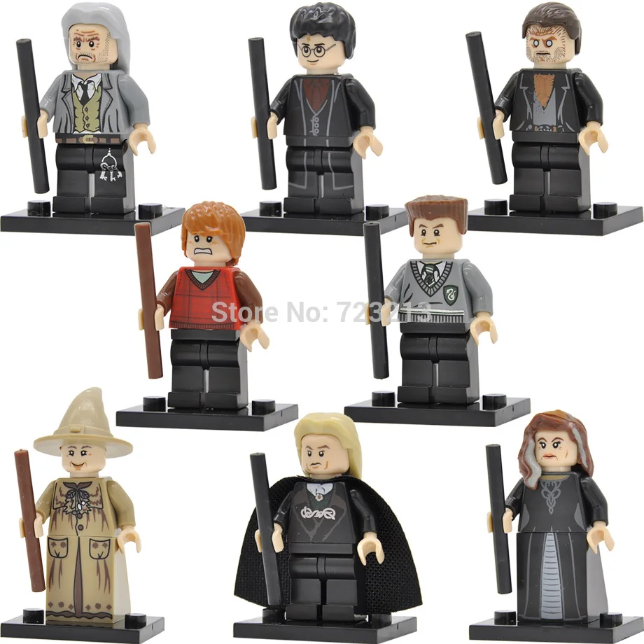 

Single Sale Figure Argus Filch Narcissa Lucius Malfoy Ron Weasley Professor Sprout Building Blocks Brick toys Set Legoing