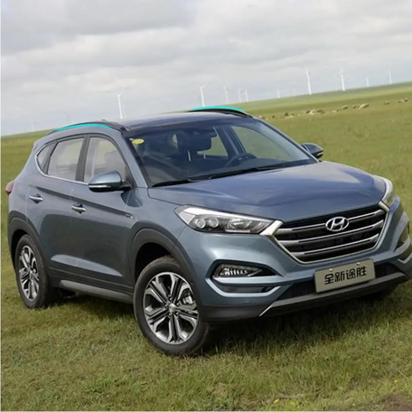 Для hyundai Tucson- багажник на крышу, рейлинги, барные стойки для багажа, верхние стойки, рельсовые коробки ABS