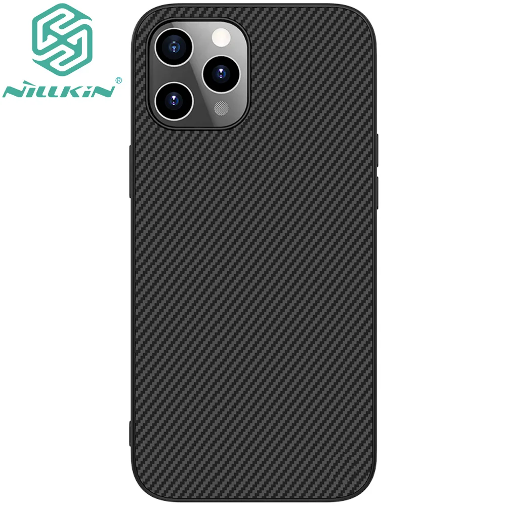 Чехол Nillkin из синтетического углеродного волокна для iPhone 12 Pro Max mini защитный чехол