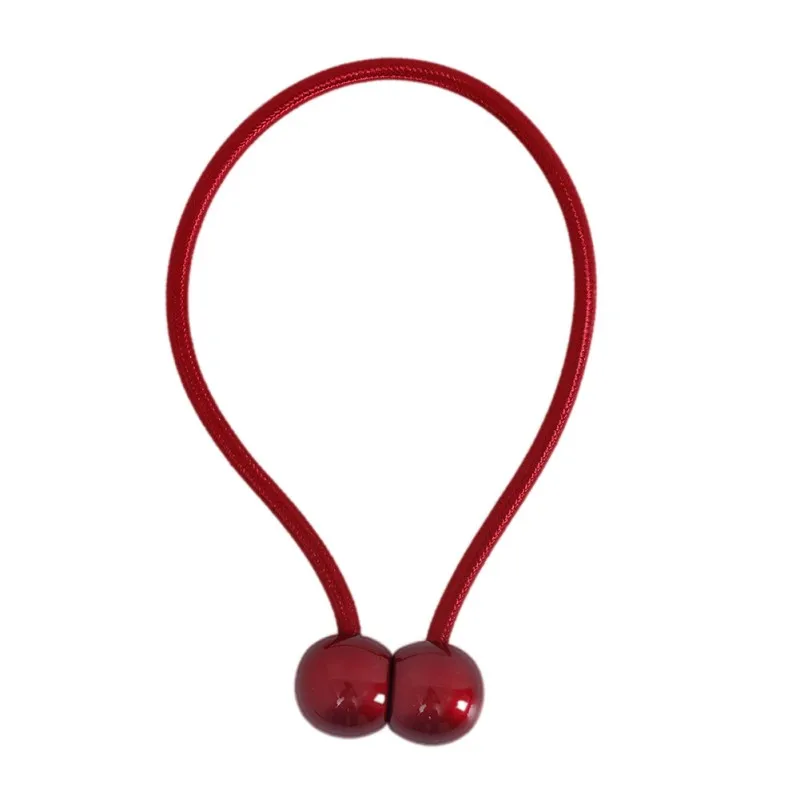 Cute Candy Color Curtain Tie Band Magnet Curtains Buckles with Magnet Curtain Buckle Holder Tieback Curtain Supplies 2Pcs H1 x - Цвет: A