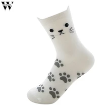 10 пар в стиле Харадзюку, роскошные женские дизайнерские носки, милые повседневные носки с ушками, забавные носки средней длины, женские модные носки для женщин