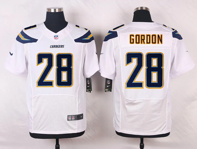 Stitiched, Лос-Анжелес,#28 Мелвин Гордон,#17 Филипп Риверс,#13 Keenan Allen Jersey - Цвет: Золотой