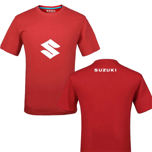 Забавная футболка с логотипом Suzuki из хлопка с принтом Летняя Повседневная футболка унисекс футболки d g