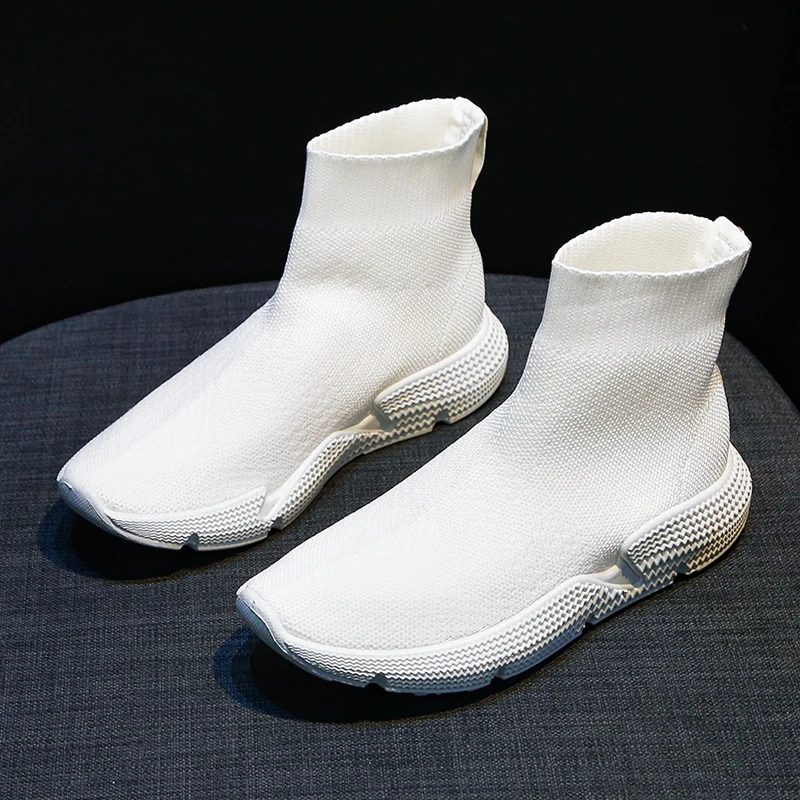 Womens Sock Boots Ankle Booties Woman Casual Shoes Slip-on Fashion Comfortable Thick Sole Botas Mujer New Designer Dropshipping Womens Sock Boots Ankle Booties Woman Casual Shoes Slip-on Fashion Comfortable Thick Sole Botas Mujer New Designer Dropshipping