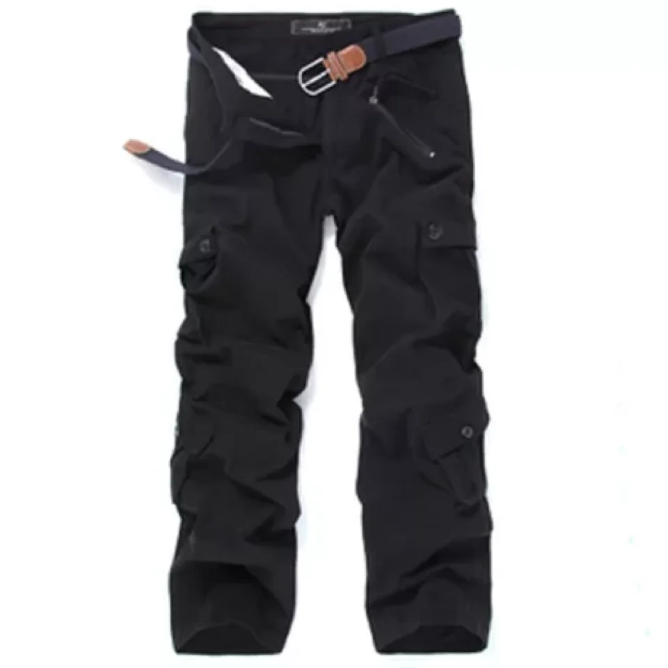

7 colors Cotton Pocket Joggers Men Pants Plus Size 44 Military Men Pants Loose Comfortable Cargo Pants Men