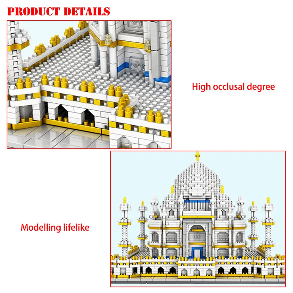 BZDA Taj Mahal игрушка для детей мини строительный блок всемирно известный создатель