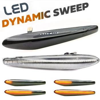 

2Pcs Dynamic LED Side Marker Light Turn Repeater Lamps For Alfa Romeo Boera Spider 159 Sportwagon typ （939）