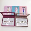 Eyelashes box 3 pairs lashes box with tweezers colorful dramatic lashes book wholesale custom 3D mink lashes vorder supplier 1