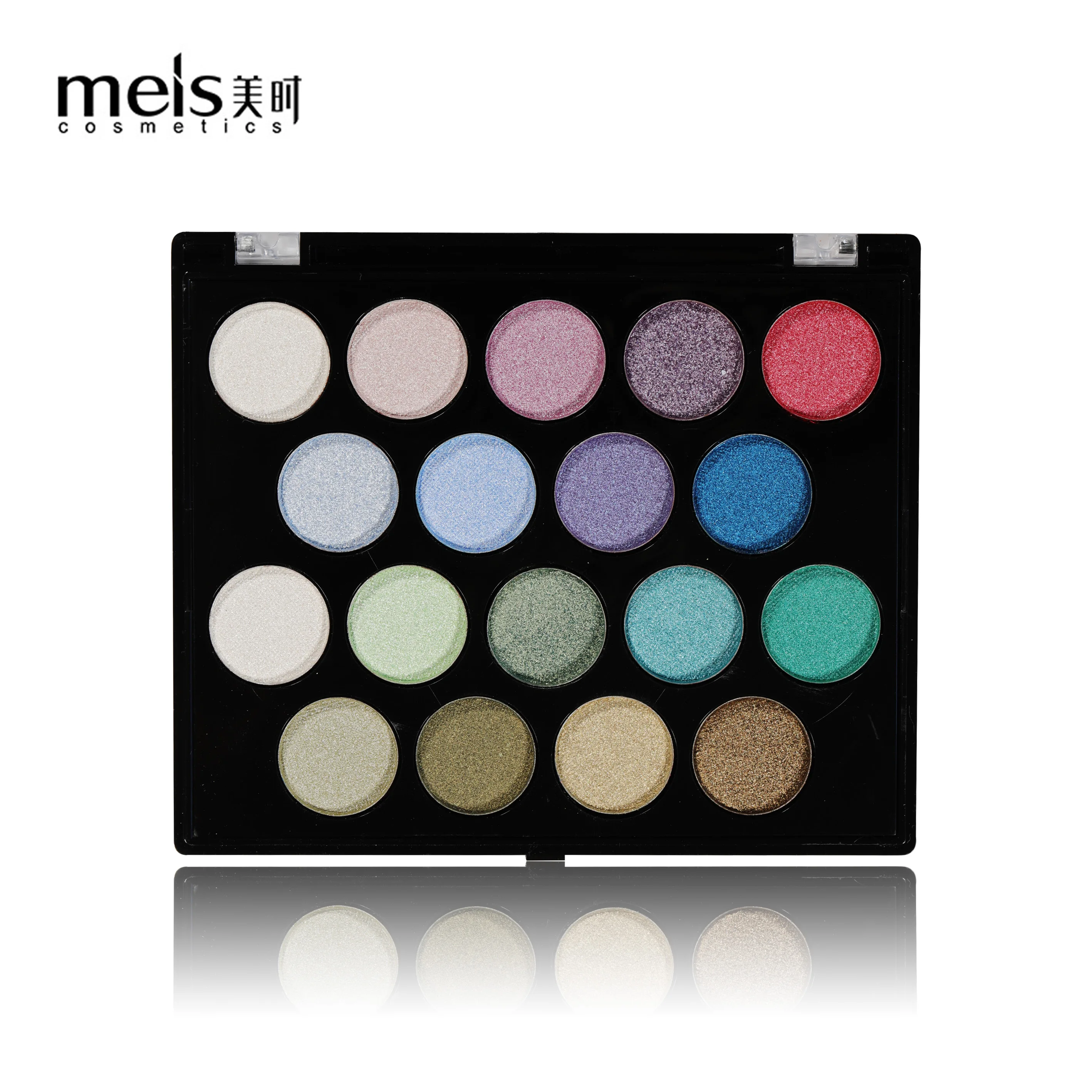 MEIS 18 цветов блестящие тени для макияжа Палитра теней для век мерцающие и блестящие алмазные тени для век Пудра пигментная косметика