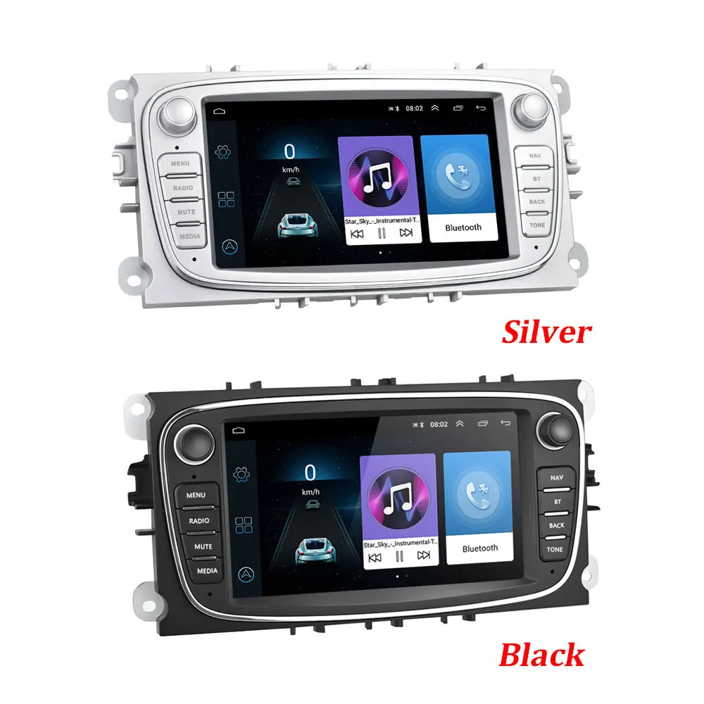 Podofo 2 din Android 8.1 Auto Radio Multimedia Player GPS Autoradio 2din Für FORD/Focus II/Mondeo M