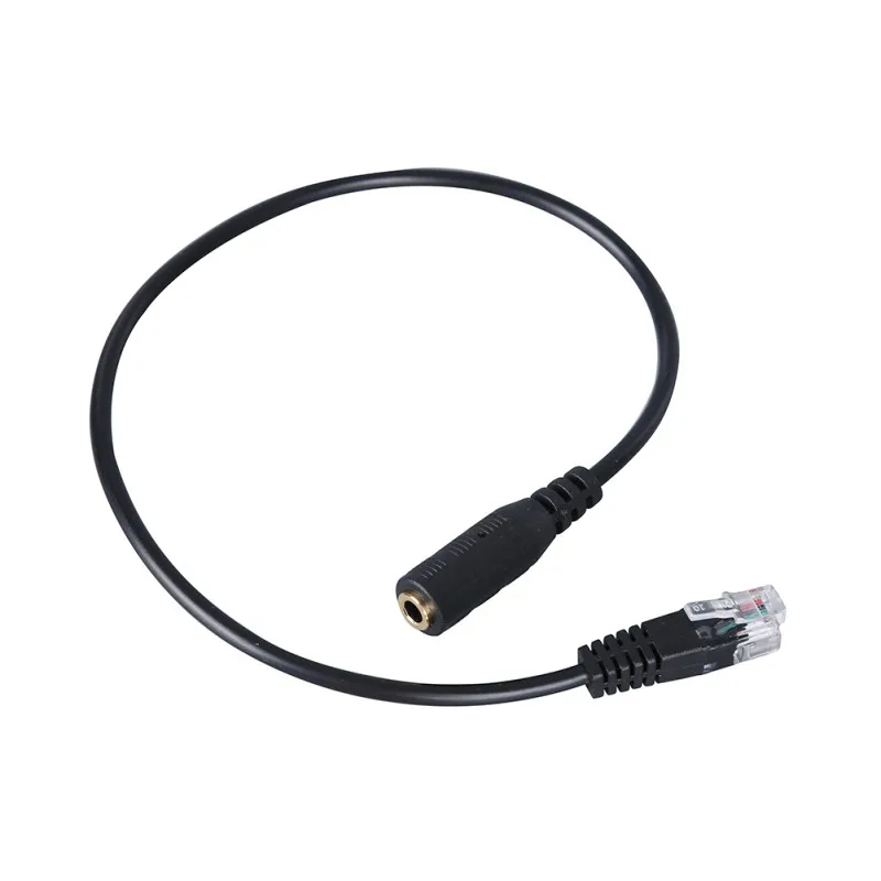 

Phone Adapter Smartphone 3.5mm to RJ9 Adapter Convertor Cable PC Computer Headset Telephone Adapter