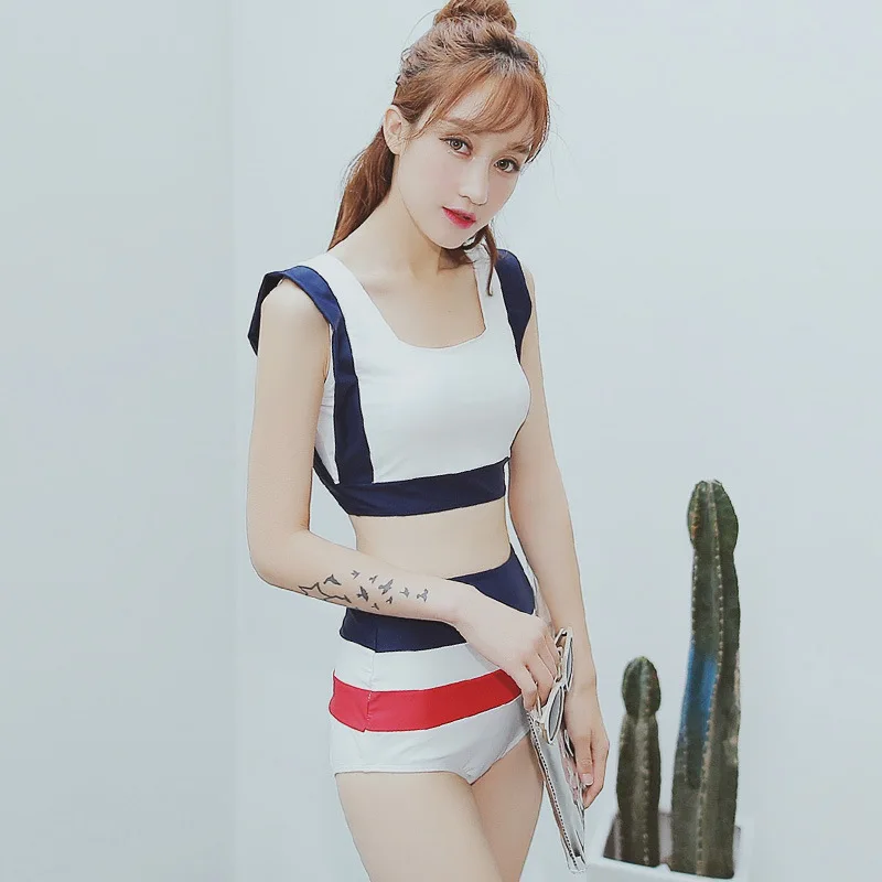 

2017 Korean-style New Style Bathing Suit Fashion Sexy Sweet-Style Split Type Triangular Hot Springs Bathing Suit