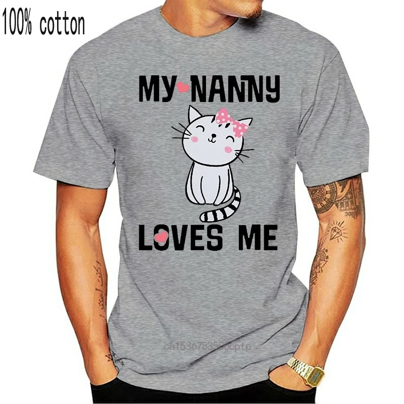 Футболка Inktastic с надписью Моя няня любит меня подарок для девушек Молодежная