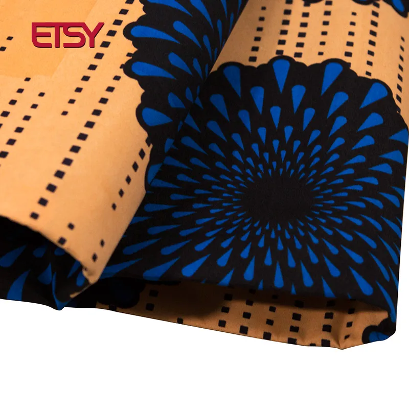 Новая полиэфирная восковая ткань Анкара новая bintarealwax Высококачественная 6 ярдов африканская ткань для вечерние платья FP6212