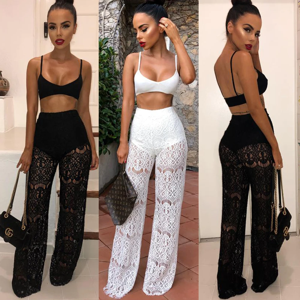 Crop Top and Long Pants Outfit Jumpsuit 