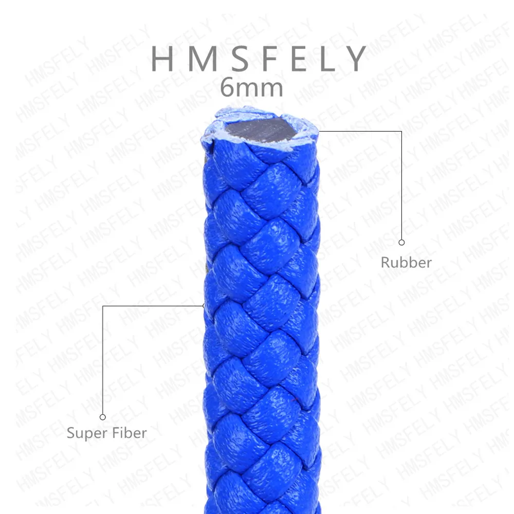 HMSFELY, 6 мм, синий, черный, Плетеный кожаный шнур, фурнитура для браслетов, аксессуары, плетеная кожаная веревка для изготовления браслетов своими руками - Цвет: Blue
