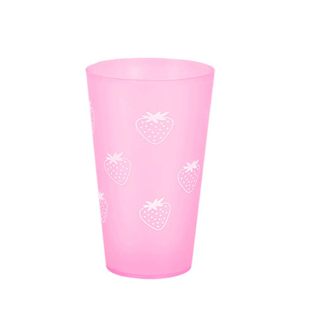 Яркие цвета, практичная пластиковая зубная щетка для мытья воды, чайная чашка, посуда для напитков, аксессуары для ванной комнаты - Цвет: Розовый