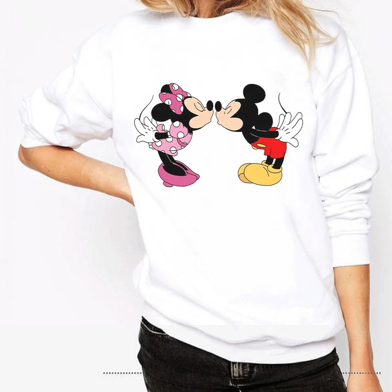 Новые зимние толстовки с принтом Kawaii mouse толстовки для женщин Harajuku толстовка одежда уличная мода хипстер Женская худи - Цвет: 1655