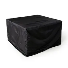 Черный 210D тканый полиэстер(Оксфорд) садовый прямоугольный чехол для уличной мебели приют водонепроницаемый для патио стол стул дождь