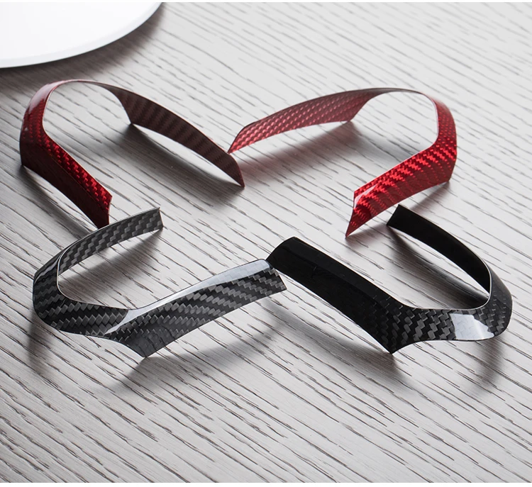 T-carbon carbon fiber steering wheel trim steering cover for M series