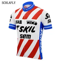 kas sem cycling jersey black red white summer short sleeve tour bike wear old jersey road jersey cycling clothing schlafly 1