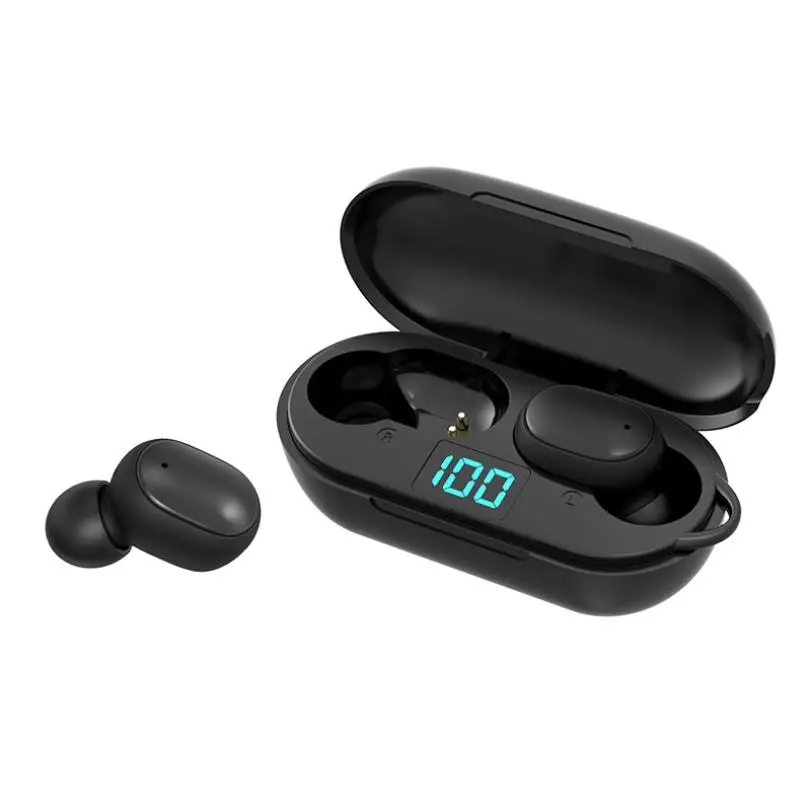 TWS Bluetooth Earphone V5 0 Stereo Mini Wireless Earbuds LED Display Wireless Waterproof Headset With Dual Mic Phone Holder