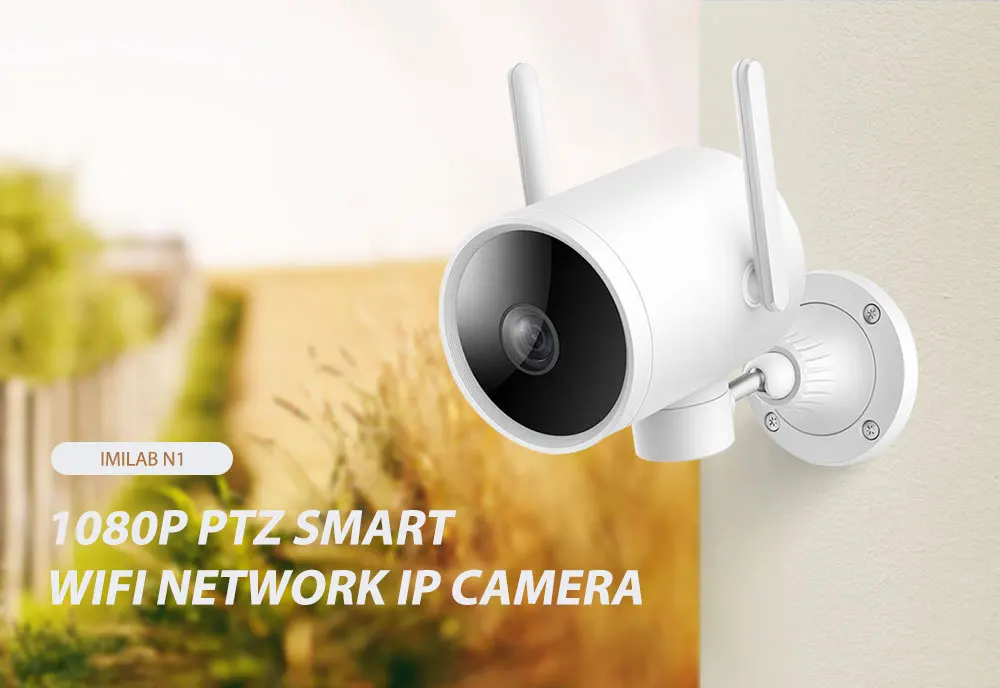 Xiaomi уличная камера 1080P PTZ Смарт WiFi IP Камера 270 Угол Двойной антенный сигнал H.265 ночное видение водонепроницаемый для MiHome APP