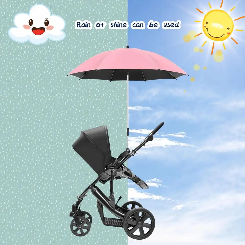 Baby Strollers near me 1pcs Detachable Baby Stroller Umbrella Adjustable Pram Baby Stroller Cover UV Rays Sun Shade Parasol Rain Protecter Outdoor Tool baby stroller accessories on sale