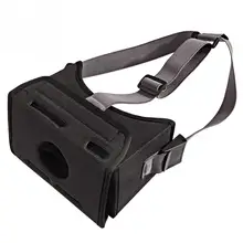 Универсальная VR Movie игра эластичная тесьма с креплением на голову Очки виртуальной реальности 3D прочный EVA легко использовать домашний черный для переключения