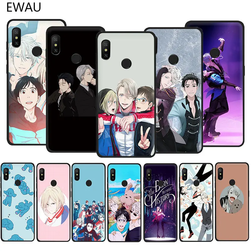 

EWAU Yuri On Ice Soft TPU phone cover case for Xiaomi Redmi Note 4 4X 5 6 7 8 Pro 5A Prime