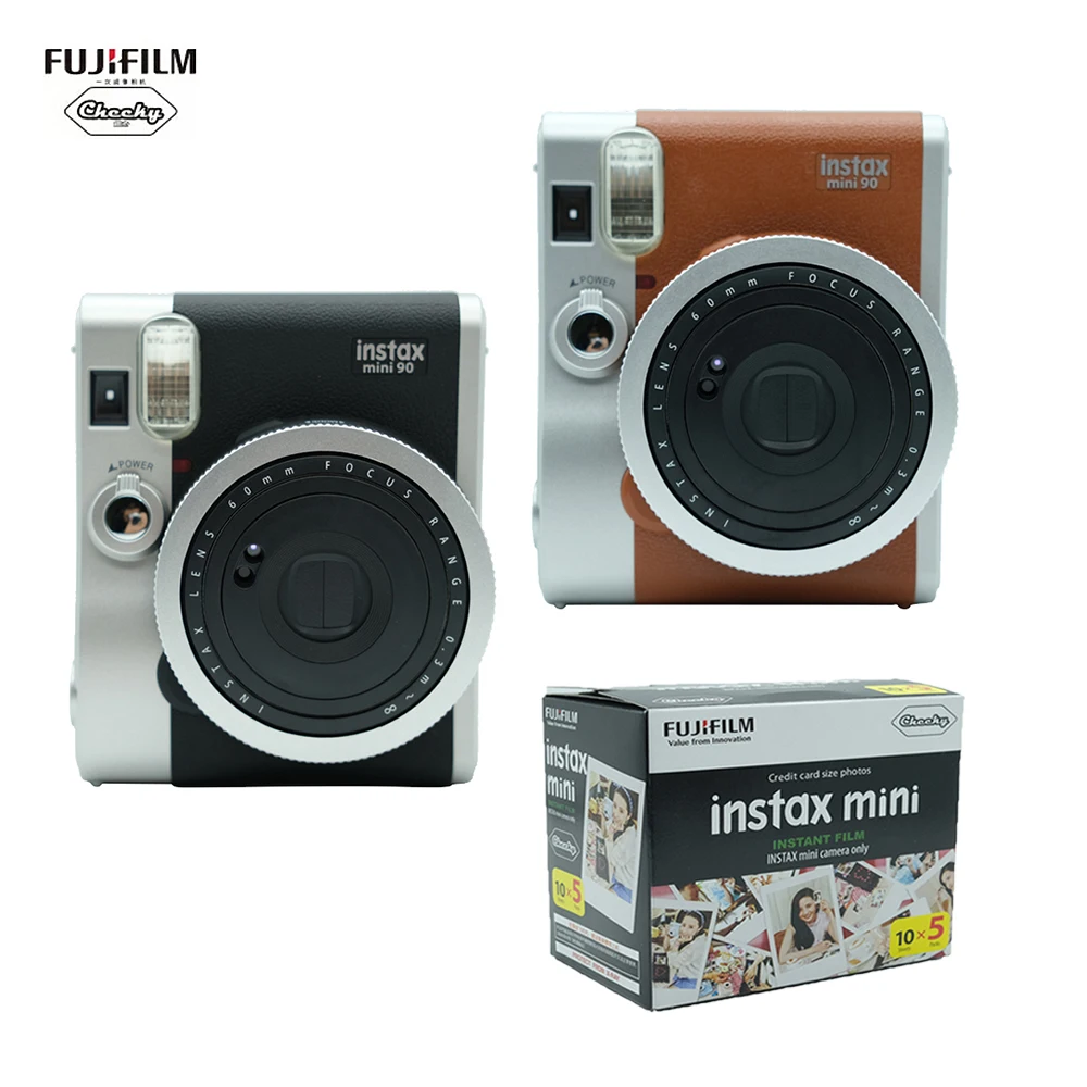 Оригинальная Fujifilm Instax Mini 90 камера мгновенная пленка фотокамера Новогодний