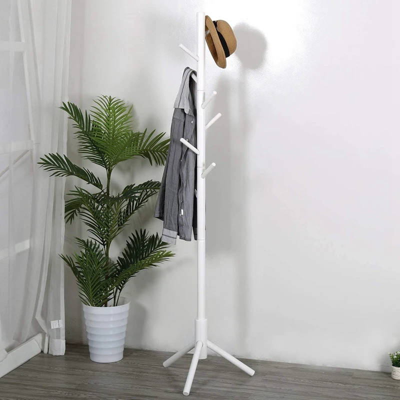 Perchero vertical montado en la pared de 16 pulgadas, moderno árbol de  pared de metal para sombreros, chaquetas, bolsas, entrada y dormitorio  (altura