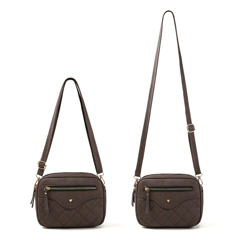 Женская сумка-мессенджер, короткая мини-сумка с клапаном, Повседневная сумка с ромбовидной решеткой, сумка через плечо, кошелек для монет и карт, женская сумка на плечо