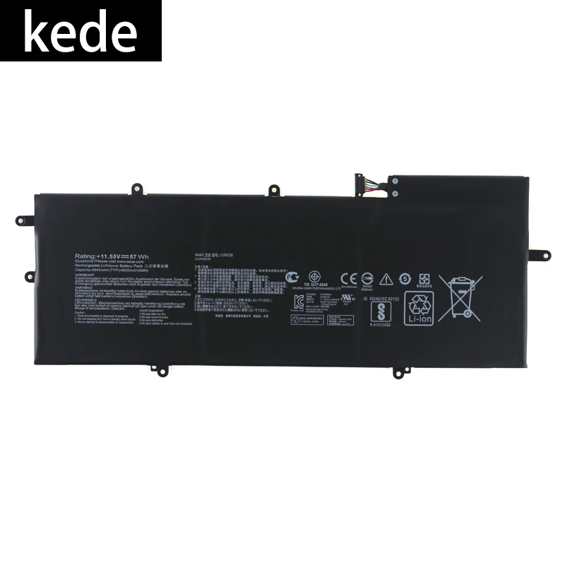 Kede аккумулятор для ноутбука C31N1538 для Asus ZenBook Q324UA UX360UA встроенный 11,55 в 57wh