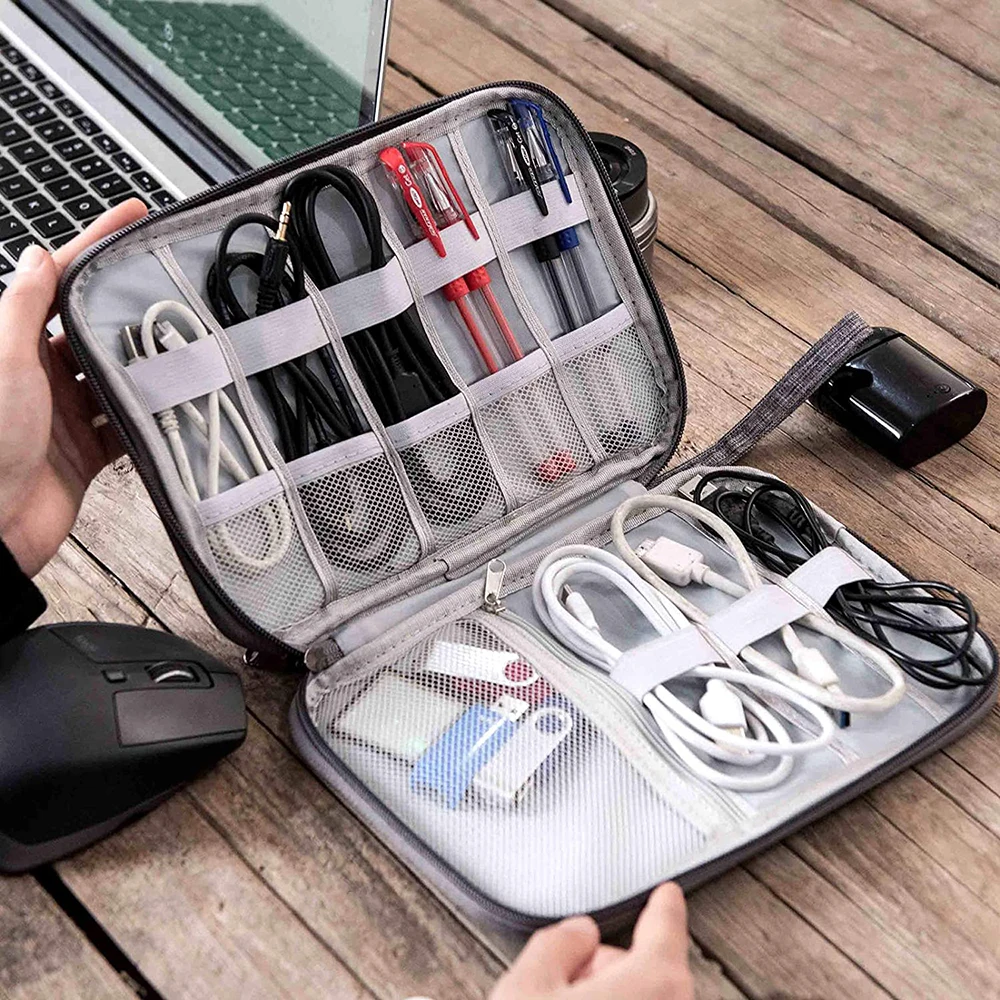 Sacoche de rangement multifonctionnelle pour gadgets numériques, sac de  rangement pour écouteurs, clé USB, stylo, câble de données, fournitures de  bureau, offre spéciale - AliExpress