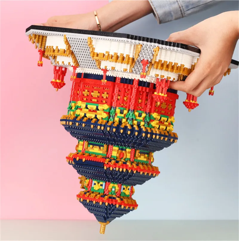 World Famous China Historical Cultural Architecture DIY Building Blocks Toys Beijing Peking Temple of Heaven Model Bricks Toys (1)