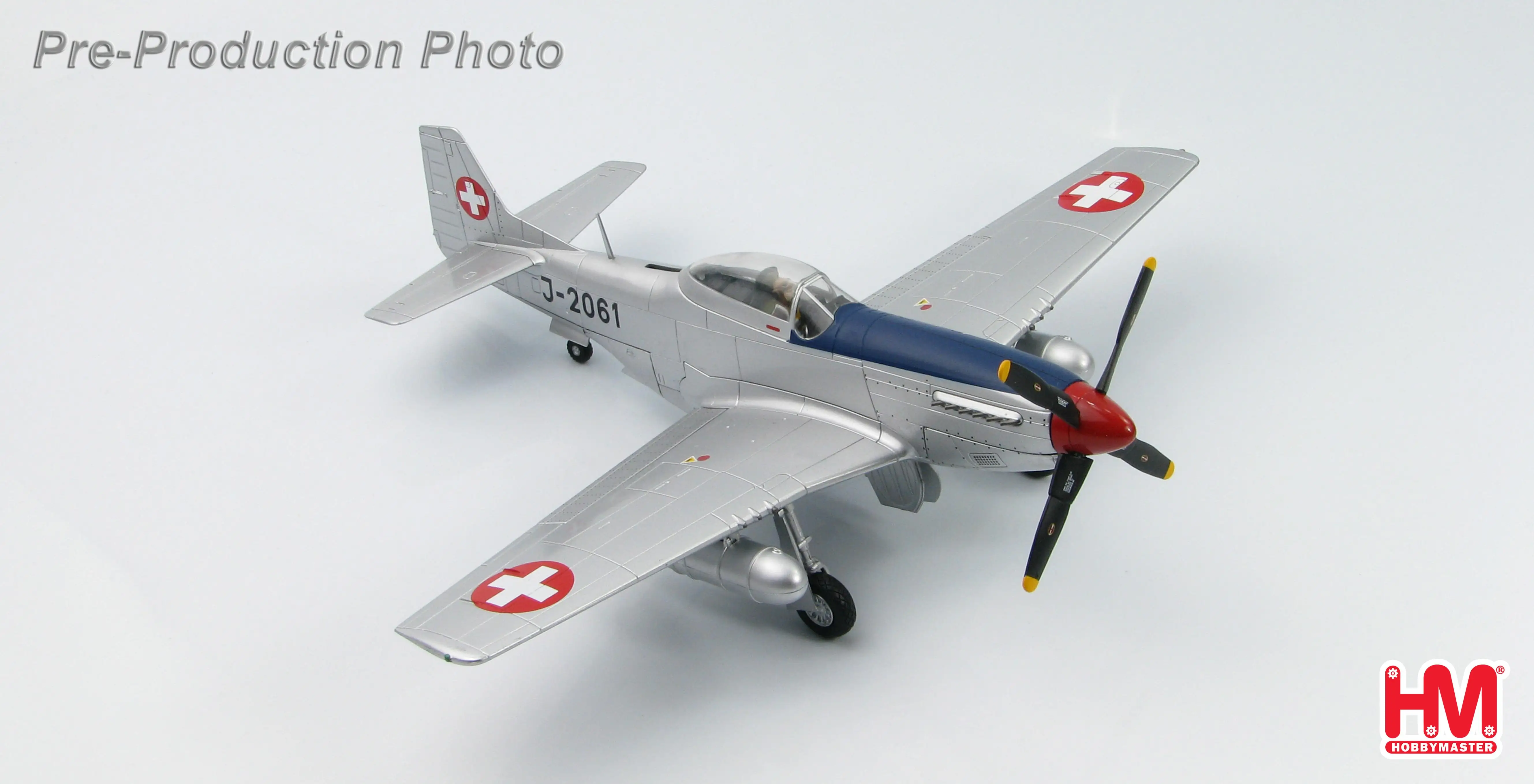 Хобби мастер P-51D Мустанг J-2061 кулак 16 швейцарских ВВС Sept 1949 1/48 литье под давлением модель самолета