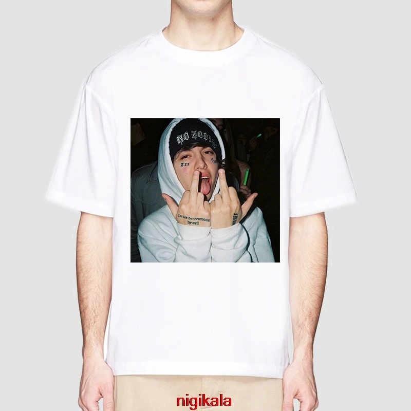 Футболка Lil Xan Мужская в стиле хип-хоп популярная уличная одежда крутая тенниска
