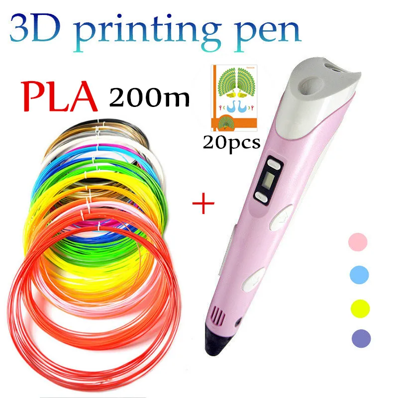 3D printing pen PLA Smart 3d drawing pens with Filament LED Display for the Kids birthday gifts | Игрушки и хобби
