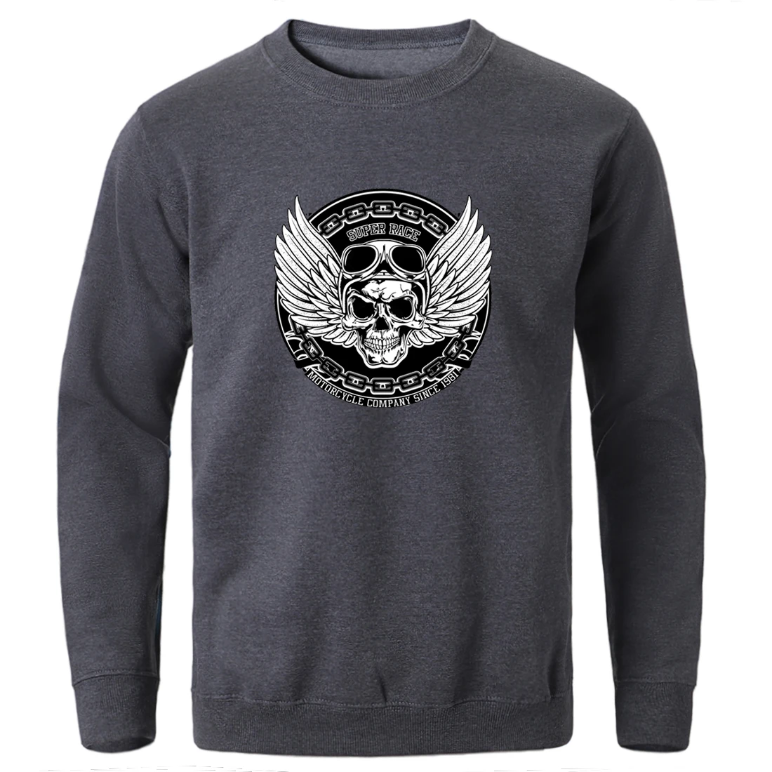 

Fashion Horror Skull Print Hoodies Men Sweatshirts Fleece Warm Winter Pullover Tops Male New Arrival Tracksuits Streetwear Tops