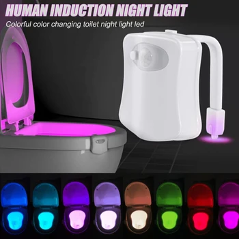 

'The Best' Motion Activate LED Night Light Lamp Auto Toilet Bowl Waterproof for Bathroom 889