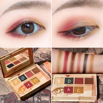 

10g Beautiful Eyeshadow Palette Shimmer Matte Waterproof Long Lasting Smudge-proof Eye Shadow