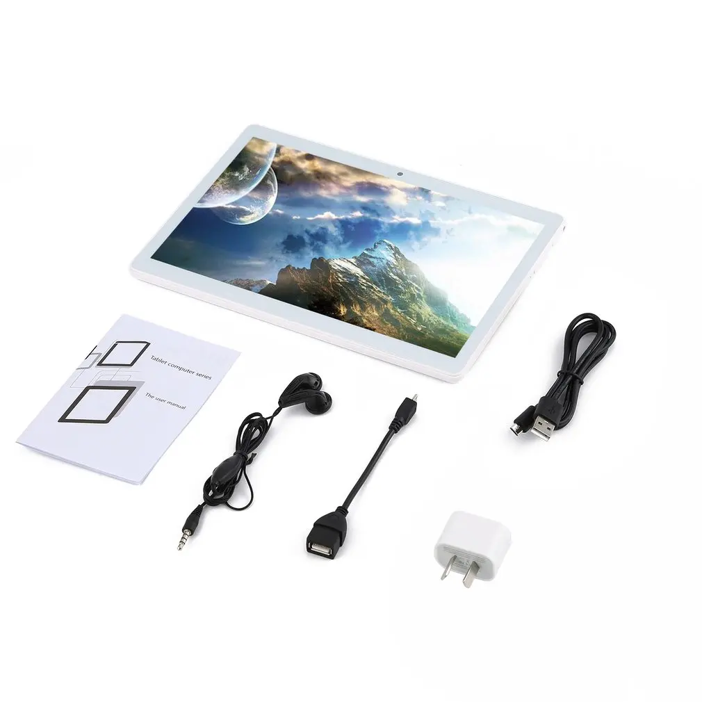IPS Display Quad-core Wcdma Bluetooth Gps 10.1'' 3G Dual Card Metal Tablet - Цвет: gold AU plug