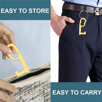 

Door Opener Portable Convenient Safety Hygienic Handle Opening Loop Hook For Keeping Hands Clean