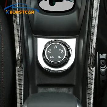 

For Peugeot 2008 2014 - 2019 ABS Chrome More Traffic To Adapt The Mode Dial Decorative Circle Multi-function Knob Car Sticker