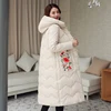 2022 High Quality Winter Jacket Women Warm Thicken Chinese Style Retro Ladies Outwear Coat Female Hooded Long Parka ► Photo 2/6