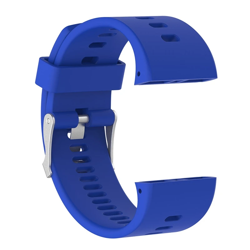 Многоцветные часы ремешок с пряжкой Регулируемые мягкие силиконовые наручные часы полосы с инструментом для Polar V800 спортивные часы GPS - Цвет: Dark Blue