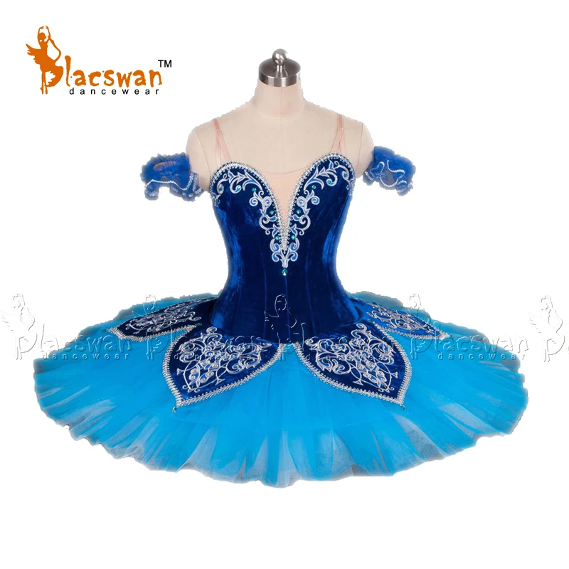 

Blue Velvet Girls Professional Custom Made Bluebird Tutu Ballerina Raymonda Ballet Costumes BT653